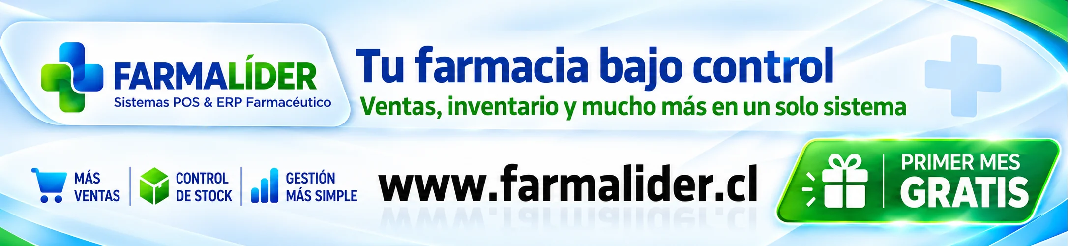 FarmaLíder, sistemas POS y ERP farmacéutico: tu farmacia bajo control. Ventas, inventario y más en un solo sistema. Primer mes gratis en farmalider.cl