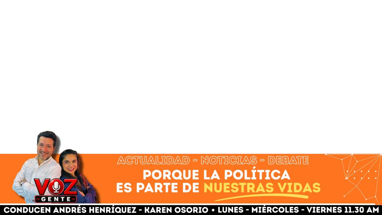 Voz Gente &mdash; Actualidad, noticias y debate, porque la pol&iacute;tica es parte de nuestras vidas. Conducen Andr&eacute;s Henr&iacute;quez y Karen Osorio. Lunes, mi&eacute;rcoles y viernes, 11:30 hrs.